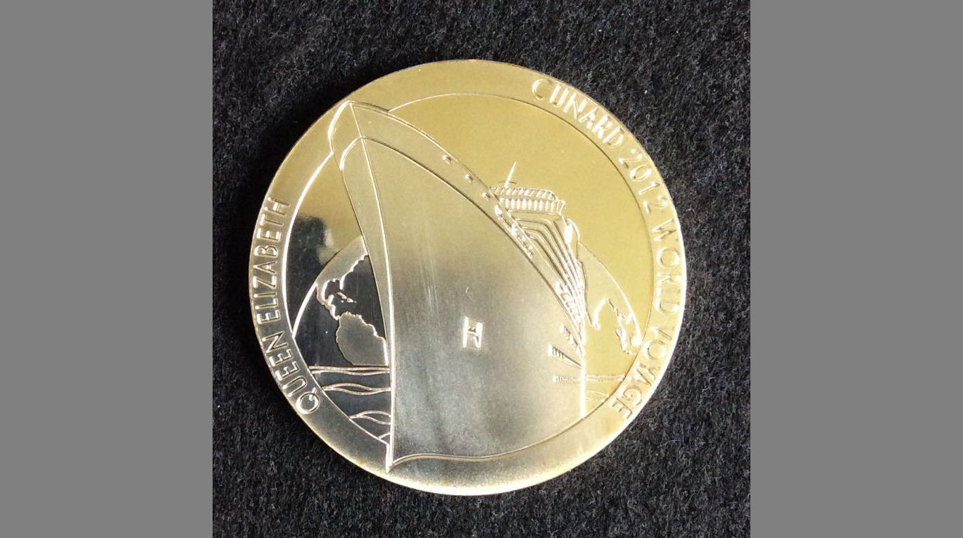 Cunard Queen Elizabeth World Voyage Medal