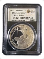 2012
Silver
Britannia &pound;2 Silver Proof 1oz - First Strike Slabbed
