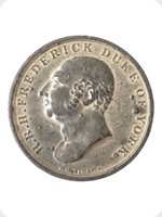 1827
White Metal
Death Of Duke Of York Medal
