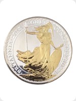 2013
Silver
Britannia &pound;2 Silver Bullion Gold Silhouette
