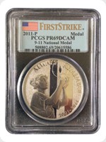 2011
Silver
September 11 National Medal - 10th Anniversary - 1st Strike Slabbed
