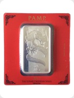 2012
Silver
Pamp Suisse Silver Lunar Dragon Bar

