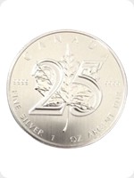 2013
Silver
Canadian Maple Silver Bullion - 25th Anniversary Edition
