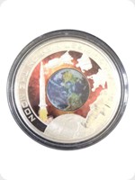 2009
Silver
Cook Islands $1 'Orbital' Coin - 1969 The First Man On The Moon
