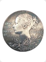 1897
Silver
Queen Victoria Diamond Jubilee Medal
