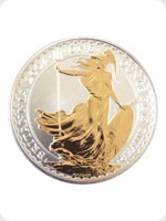 2004
Silver
Britannia &pound;2 Silver Bullion Gold Silhouette
