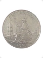 1965
Silver
Britannia Medal Commemorating British Exhibition, Tokyo, Japan
