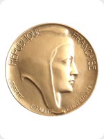 1960
Bronze
Republique Francais Medal
