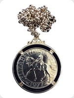 1977
Silver
Queen Elizabeth II Silver Jubilee Coin Mounted
