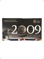 2009
Cupronickel
2009 UK Countdown To London 2012 &pound;5 BU Pack
