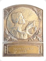 1927
Bronze
Montlieu Swiss Plaque - Huguenin DEP
