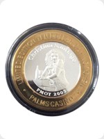 2003
Silver
PMOY 2003 $10 Palms Casino Resort Gaming Token
