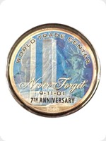 2008
Silver
US Eagle Silver Bullion Colorised WTC 9/11 - 7th Anniversay
