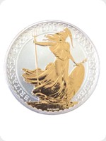 2002
Silver
Britannia &pound;2 Silver Bullion Gold Silhouette
