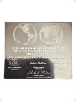 1969
Silver
Moon Landing Plate
