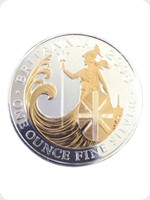 2008
Silver
Britannia &pound;2 Silver Bullion Gold Silhouette
