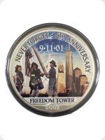 2007
Silver
US Eagle Silver Bullion Colorised WTC 9/11 - 6th Anniversay
