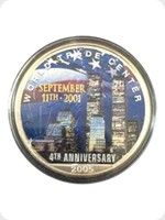 2005
Silver
US Eagle Silver Bullion Colorised WTC 9/11 - 4th Anniversay
