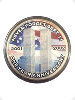 2002
Silver
US Eagle Silver Bullion Colorised WTC 9/11 - 1st Anniversay
