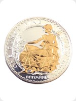 2005
Silver
Britannia &pound;2 Silver Bullion Gold Silhouette
