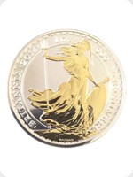 2014
Silver
Britannia &pound;2 Silver Bullion Gold Silhouette Mule
