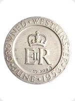1953
Silver
Queen Elizabeth Coronation Commemorative Medal
