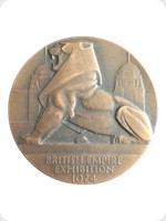 1924
Bronze
British Empire Exhibition Medal
