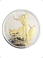 2015
Silver
Britannia &pound;2 Silver Bullion Gold Silhouette

