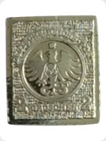 1872
Silver
Miniature 2 Groschen Imperial Eagle Stamp
