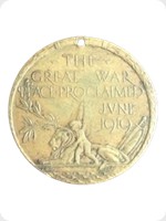 1919
Bronze
Great War Peace Proclaimed June 1919
