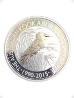 2015
Silver
Australian Kookaburra Silver Bullion - 25th Anniversay

