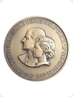 1972
Bronze
Queen Elizabeth II And Prince Philip Silver Wedding Anniversary

