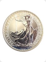 2002
Silver
Britannia &pound;2 Silver Bullion
