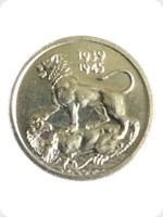 1945
Silver
Miniature War Medal 1939 - 1945
