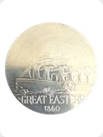 1970
Cupronickel
Ocean Steamship Liners Medal - Great Eastern 1860
