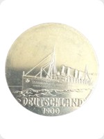 1970
Cupronickel
Ocean Steamship Liners Medal - Deutschland 1900
