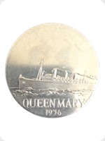 1970
Cupronickel
Ocean Steamship Liners Medal - Queen Mary 1936
