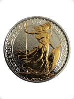 2016
Silver
Britannia &pound;2 Silver Bullion Gold Silhouette

