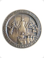 1983
Bronze
Centenary Of The Concordato Italiano Incendio R.I.
