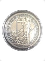 2014
Silver
Britannia &pound;2 Silver Bullion Antique Finished
