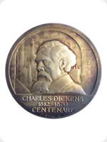 1970
Silver
Charles Dickens Centenary Medal
