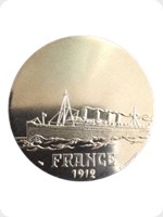 1970
Cupronickel
Les Grands Transatlantique 4of12 - France 1912
