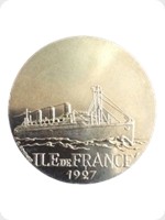 1970
Cupronickel
Les Grands Transatlantique 8of12 - Ile De France 1927
