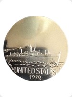 1970
Cupronickel
Les Grands Transatlantique 10of12 - Queen Mary 1936
