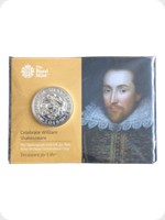 2016
Silver
&pound;50 - William Shakespeare
