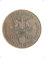 1989
Bronze
City Of London - 800th Anniversary Of The Mayoralty

