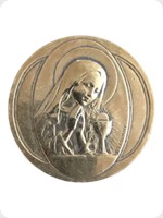 1901
Bronze
Virgin Mary, Holy Communion Medal
