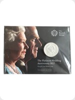 2017
Silver
&pound;20 - The Platinum Wedding Anniversay
