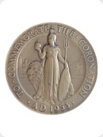 1953
Bronze
QE II Coronation Commemorative Medal 'Britannia'
