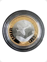 2018
Silver
&pound;2 Proof RAF Centenary Spitfire
